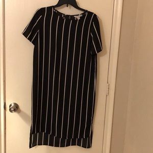 Beautiful black dress with stripes